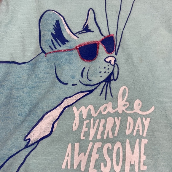 Bundle of 3 SO Brand Dog tee, mermaid unicorn Tee & gray sparkle leggings - Picture 3 of 15